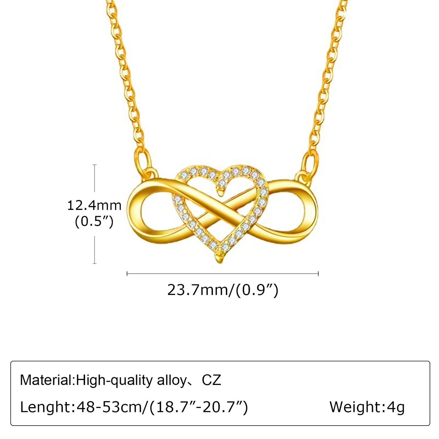 Infinity Heart Necklace